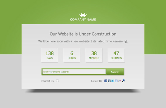 Fleepy Under Construction PSD