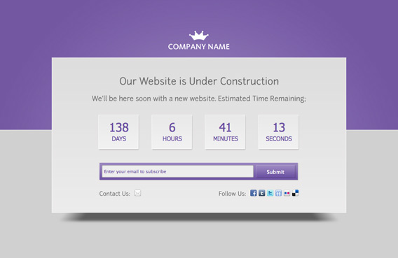 Fleepy Under Construction PSD