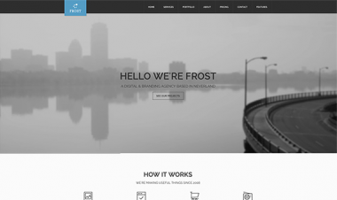 Frost Free Homepage PSD