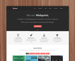 Webpaint - 2 in 1 Responsive WordPress Theme