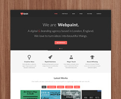 Webpaint - 2 in 1 Responsive WordPress Theme